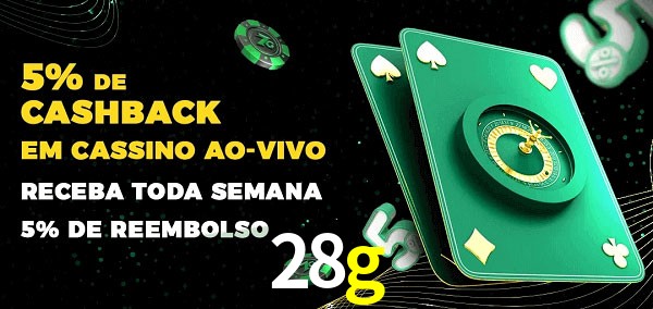 Promoções do cassino ao Vivo 28g